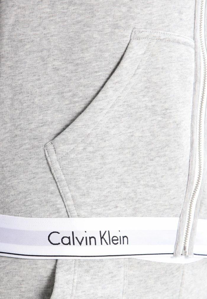 Calvin Klein Underwear HOODIE FULL ZIP - Pyjama Top - Grey - Image 5