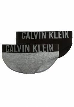 Calvin Klein Underwear BIKINI 2 PACK - Briefs - Grey Heather/black