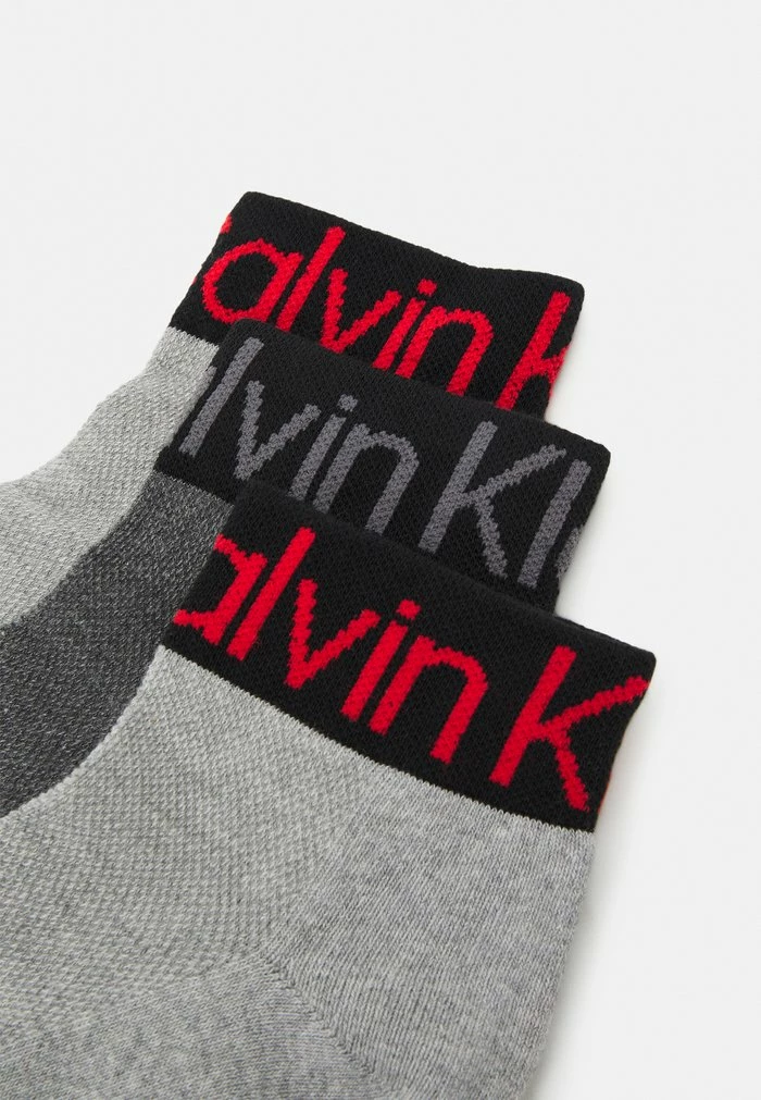 Calvin Klein Underwear MEN QUARTER LOGO WELT 3 PACK - Socks - Grey Combo - Image 2