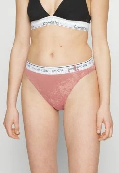 Calvin Klein Underwear HIGH LEG - Thong - Faded Red Grape
