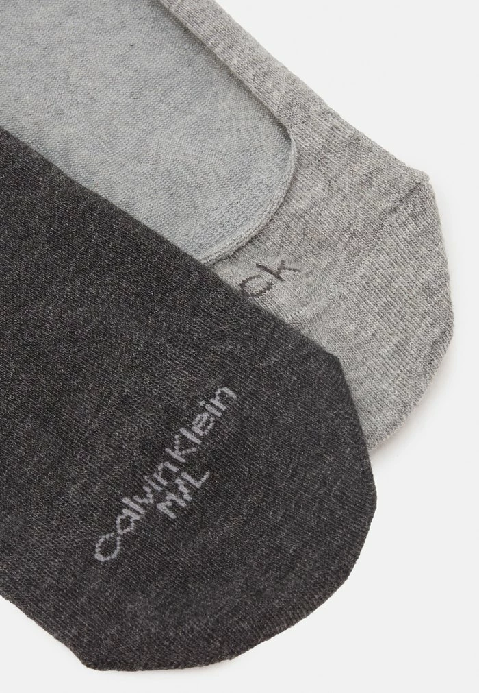 Calvin Klein Underwear WOMEN LINER LOGO HAILEY 2 PACK - Trainer Socks - Grey Combo - Image 2