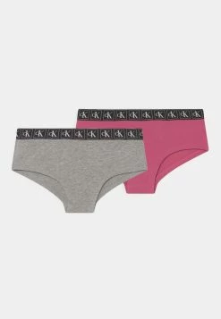 Calvin Klein Underwear 2 PACK - Briefs - Pink Hydrangea/grey Heather