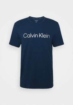 Calvin Klein Underwear CREW NECK - Pyjama Top - Lake Crest Blue