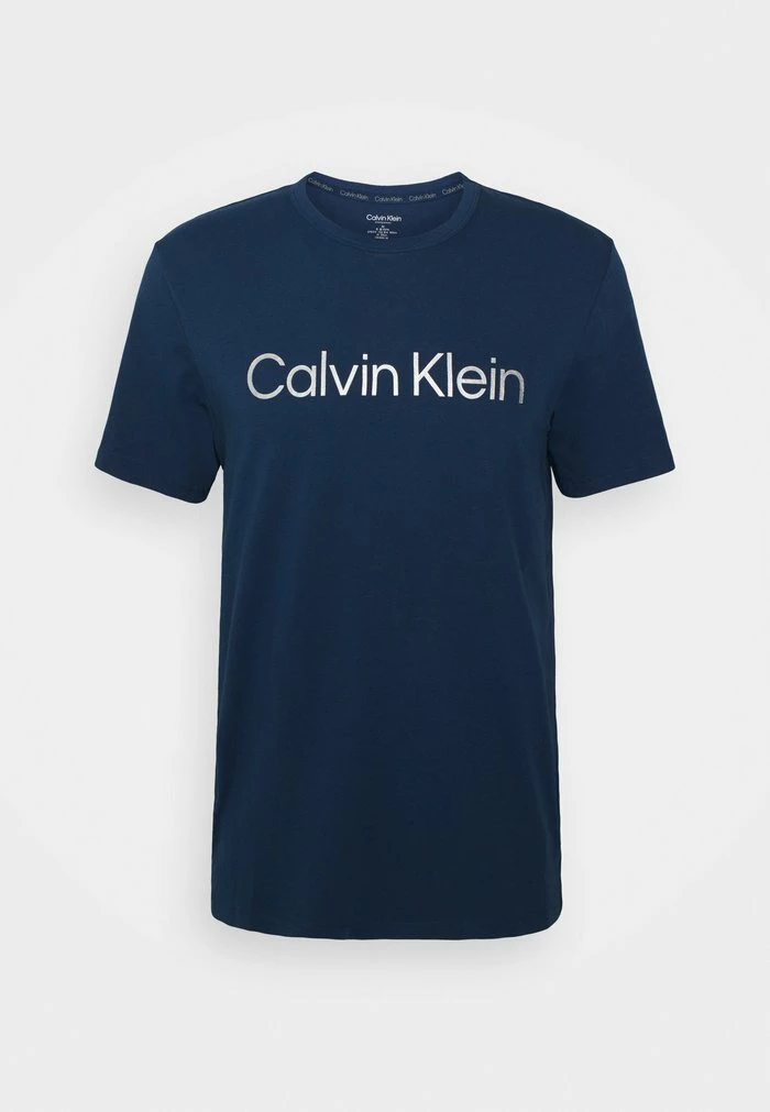 Calvin Klein Underwear CREW NECK - Pyjama Top - Lake Crest Blue
