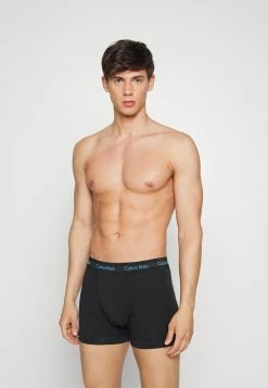 Calvin Klein Underwear TRUNK 3 PACK - Pants - Ocean Storm/lime/signature Blue