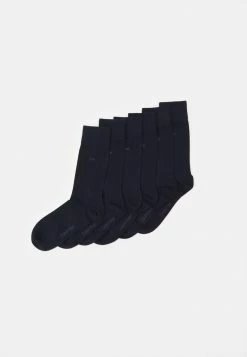 Calvin Klein Underwear MEN CASUAL FLAT CARTER 6 PACK - Socks - Navy