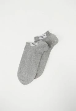 Calvin Klein Underwear WOMEN SNEAKER PATCH 2 PACK - Socks - Light Grey Melange