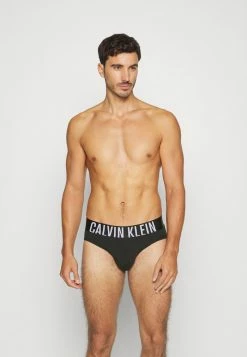 Calvin Klein Underwear HIP BRIEF 2 PACK - Briefs - Black/ Signature Blue