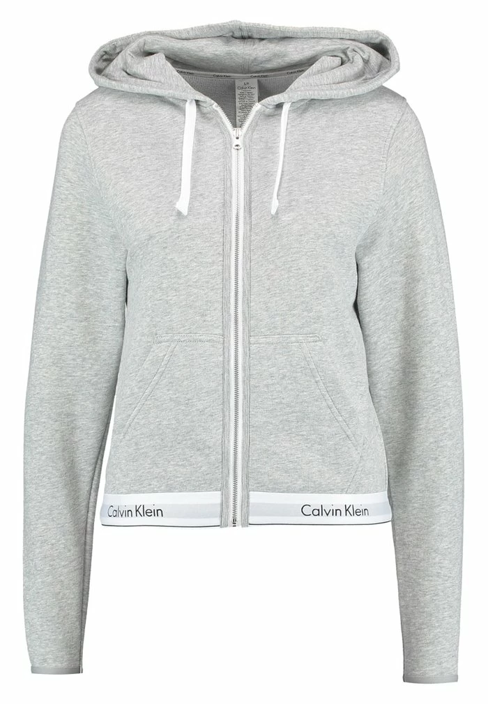 Calvin Klein Underwear HOODIE FULL ZIP - Pyjama Top - Grey - Image 6