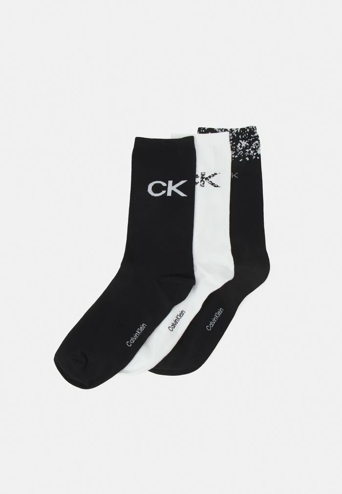 Calvin Klein Underwear CARTON SLIDER GIFTBOX 3 PACK - Socks - Black Combo