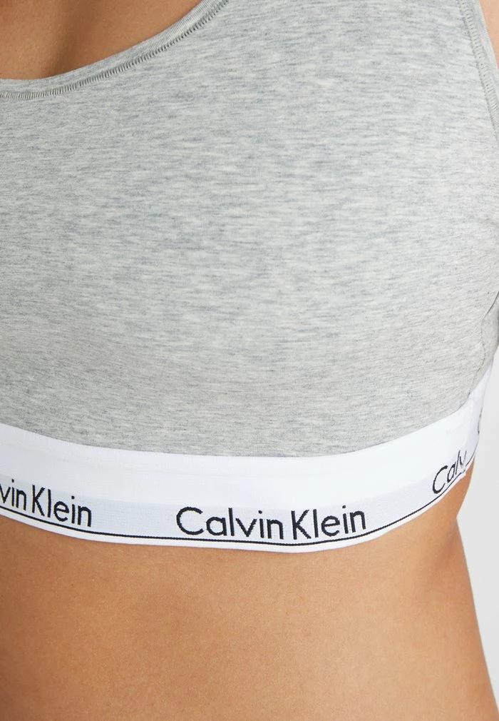 Calvin Klein Underwear UNLINED BRALETTE - Bustier - Grey Heather - Image 6