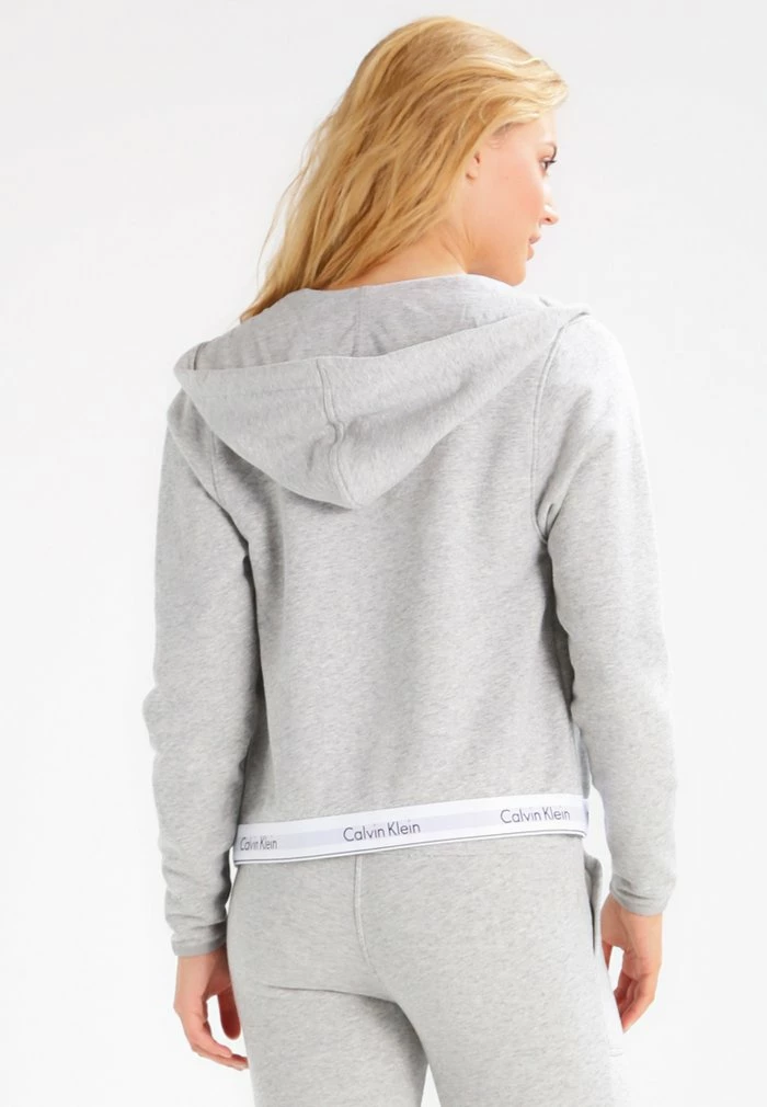 Calvin Klein Underwear HOODIE FULL ZIP - Pyjama Top - Grey - Image 3