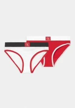 Calvin Klein Underwear PATCH 2 PACK - Briefs - Redhot/white