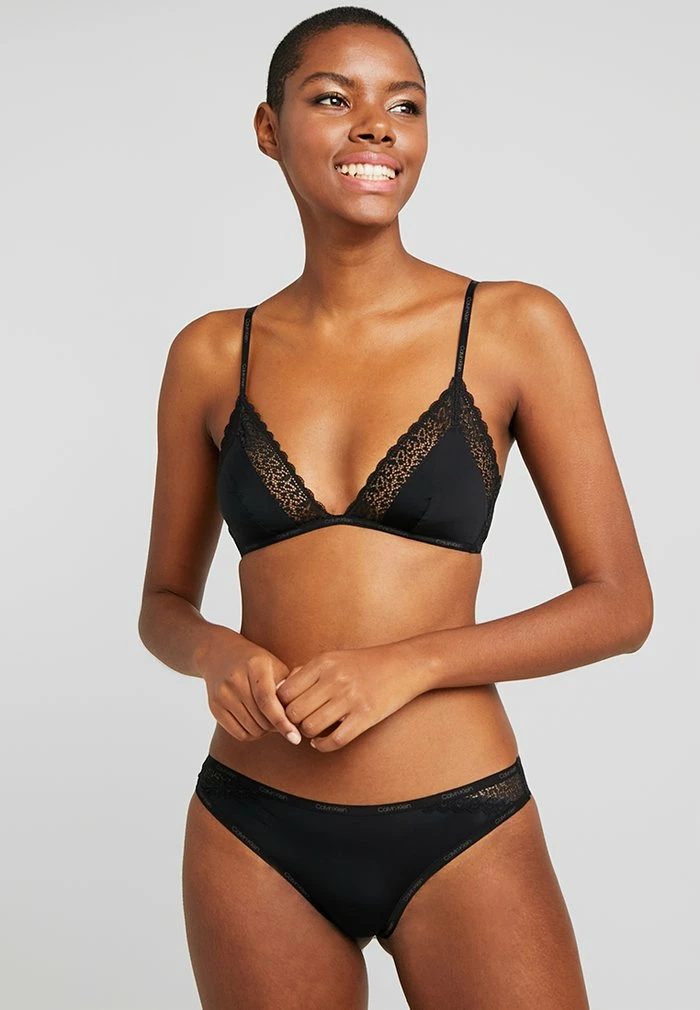 Calvin Klein Underwear FLIRTY UNLINED - Triangle Bra - Black - Image 2