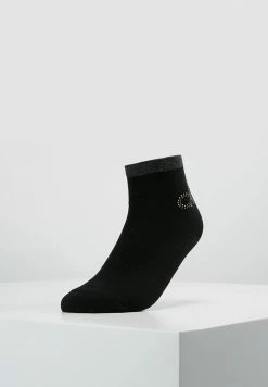 Calvin Klein Underwear WOMEN SHORT SOCK CRYSTAL LOGO PIPER - Socks - Black