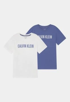 Calvin Klein Underwear TEES 2 PACK - Print T-shirt - Washedblue/white