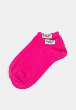 Calvin Klein Underwear WOMEN SNEAKER PATCH 2 PACK - Socks - Magenta
