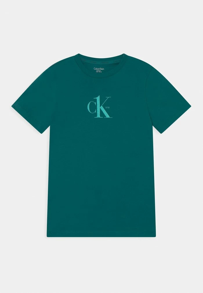 Calvin Klein Underwear TEE 2 PACK - Print T-shirt - Dark Turquoise/lightstone - Image 3