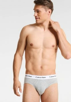 Calvin Klein Underwear HIP BRIEF 3 PACK - Briefs - Back/white/grey