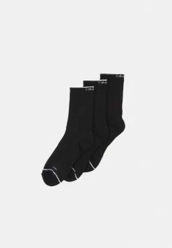 Calvin Klein Underwear WOMEN ATHLEISURE 3 PACK - Socks - Black