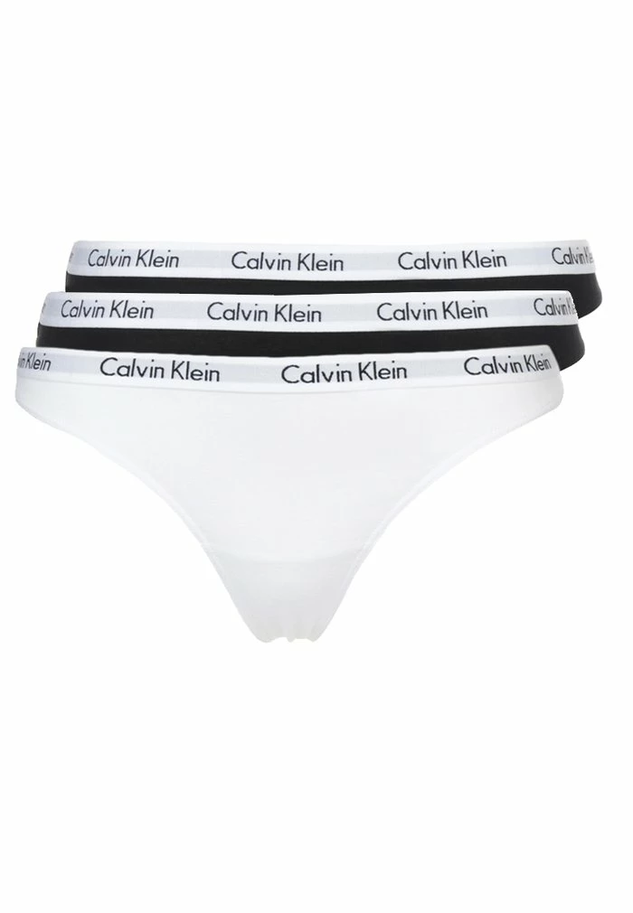 Calvin Klein Underwear CAROUSEL 3 PACK - Thong - Black/white - Image 6