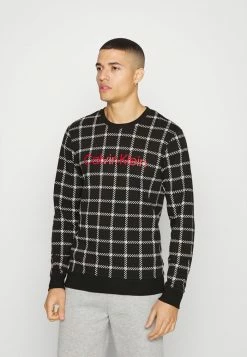 Calvin Klein Underwear LOGO GRAPHIC LOUNGE - Pyjama Top - Black